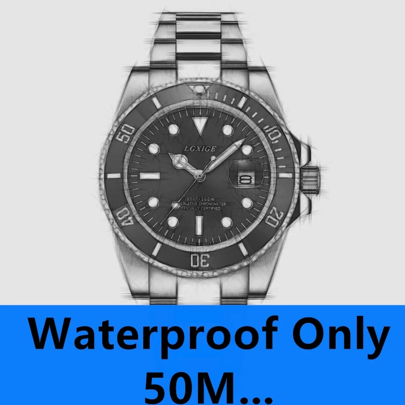 

50M waterproof watch classic 40MM sapphire glass rotatable outer ring quartz watch top luxury brand sports watch AAA business wa