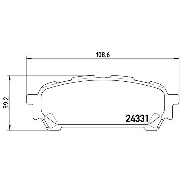 Колодки тормозные SUBARU IMPREZA 2.0 11.02- задние BREMBO P78014