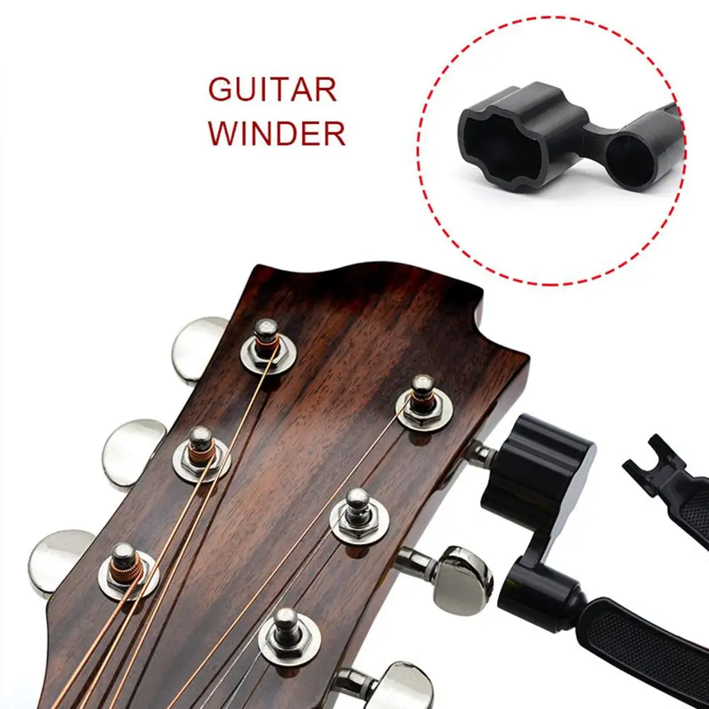 3 in 1 guitar string winder string cutter and string pin puller compact portable for stringed instrument 40FP19