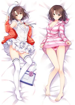 

Anime saenai heroine no sodate-kata Pillow Case Katou Megumi Hugging Peach Skin 2 Way Pillow Cover Sexy Pilllowcase