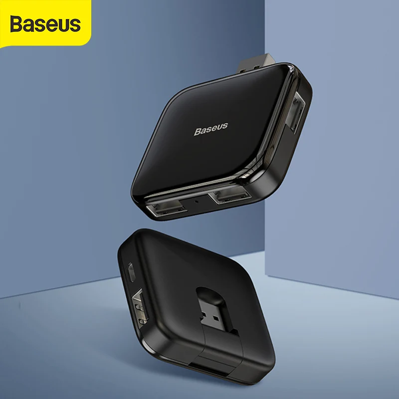 Usb хаб Baseus 4 в 1 с Micro портом для источника питания мультиusb разветвитель зарядное