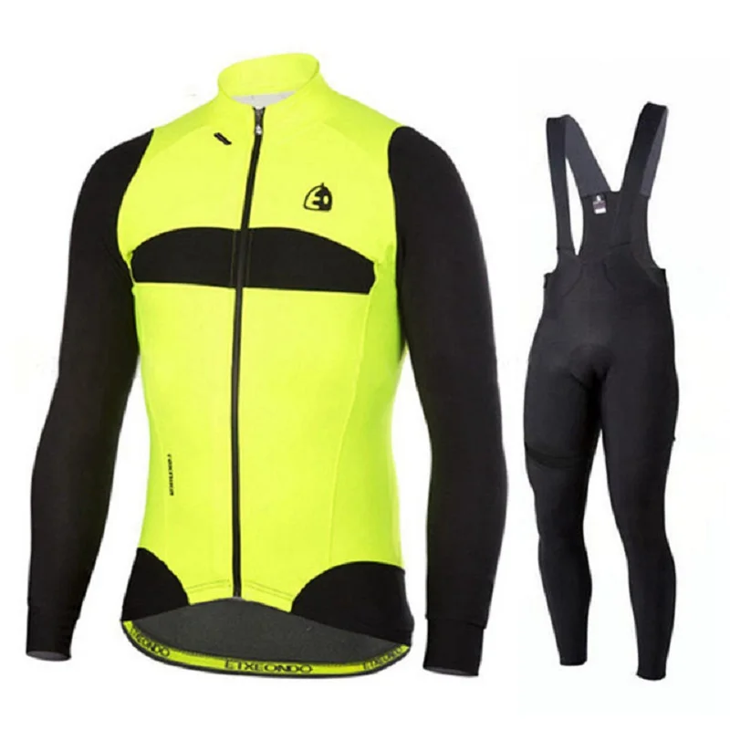 Set 17 Команда с длинным рукавом Etxeondo Велоспорт Джерси набор комбинезон ropa ciclismo велоодежда MTB велосипед Джерси Униформа мужская одежда - Цвет: Set 17