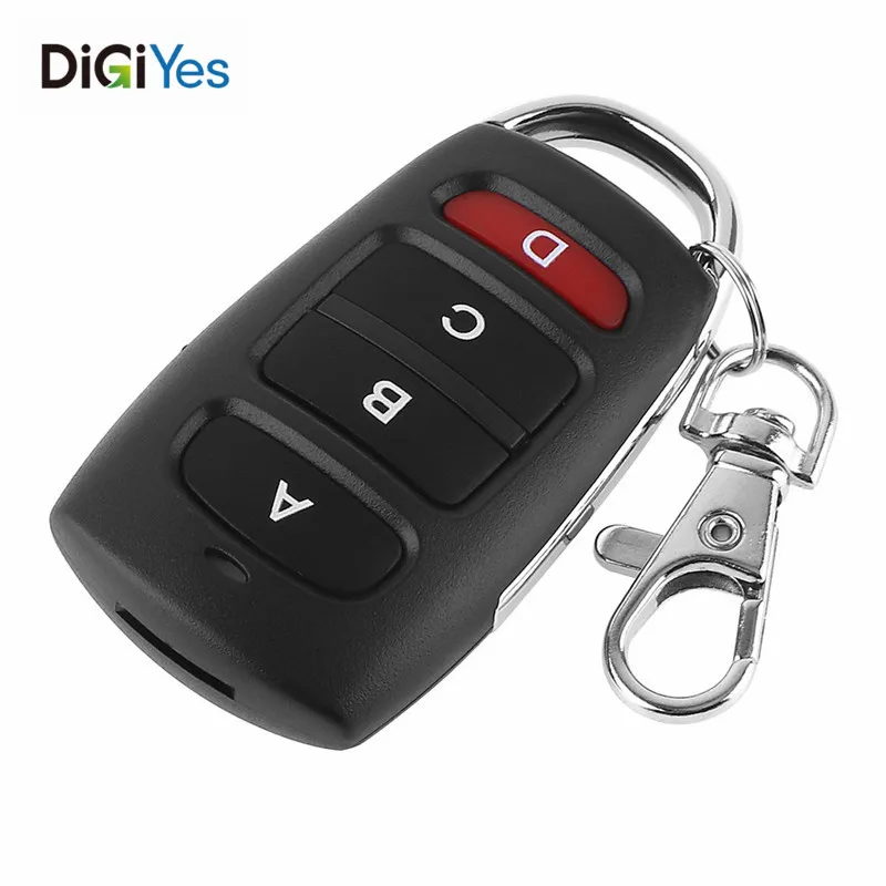 

European 4 Channel Universal Door 433 Duplicator Copy Wireless Super Copy Remote Control Four Button Remote ABCD with Keychain