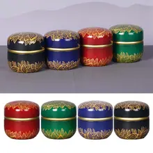Мини жестяная коробка для хранения чая, кофе, конфет, круглый чехол, контейнер для свадебной вечеринки PXPC