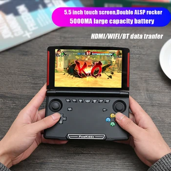 

2019 Powkiddy X18 Android 7.0 5.5 Inch Lcd Screen Game Console 2G Ram 16G Rom Classic Video Game Player For Psp Dc Gba Md Arcad