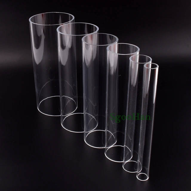 Tuyau en plexiglas transparent pour aquarium, tube rond rigide, tube  acrylique hautement transparent, tuyau en plexiglas précieux pour poisson,  bricolage, longueur 100mm, 1PC - AliExpress