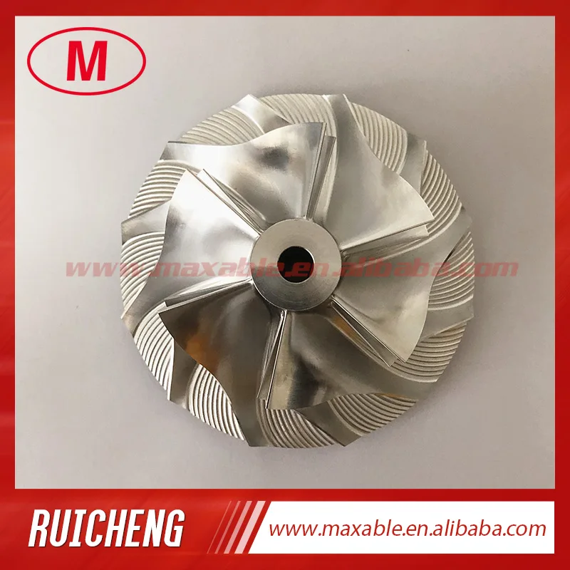 HX55 3593686 66.92/99.01mm 6+6 blades turbo billet/milling/aluminum 2618 compressor wheel for 4044319/4044840/4047075/4044198 | Автомобили