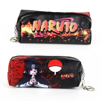 

Anime Naruto Synthetic Leather Pencil Pouch Zipper Cosmetic Bag Travel Storage Bag