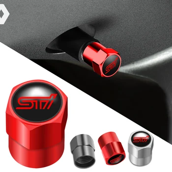 

4Pcs Car Tire Valve Cap Metal Dust Cover For Subaru Forester Impreza Legacy Outback WRX STI Crosstrek BRZ Car Wheel Accessories