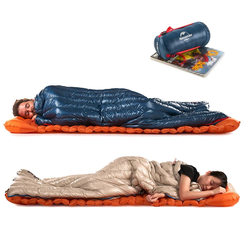 Naturehike CW280 Sleeping Bag Winter Waterproof Goose Down Sleeping Bag Ultralight CWM400 Hiking Camping Sleeping Bag