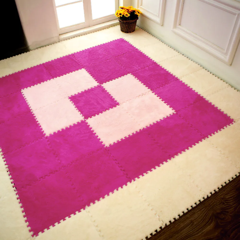 Baby EVA Foam Puzzle Play Mat /kids Rugs Toys carpet for childrens Interlocking Exercise Floor Tiles Each:25cmX25cm 7colors | Дом и сад