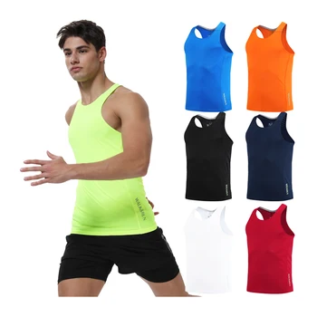 

Quick Dry Running Vest Training Workout Sportswear Tank Top Fitness Compression Tights Gym Men Sport Sleeveless Man's T-Shirt