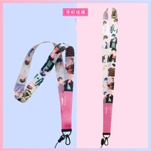 Kpop звезда Bangtan мальчики стенд строп ключевой ремень для IPhone камеры USB держатель ID карты имя держатель значка ключи Мультяшные шнурки