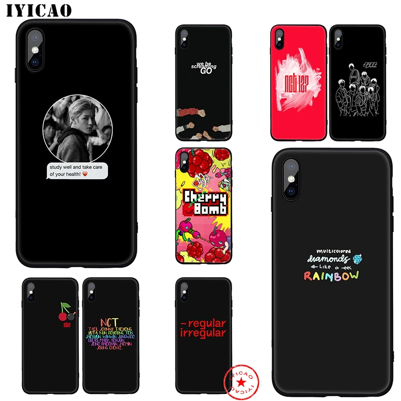 

IYICAO NCT 127 K Pop Soft Case for iphone 11 Pro Xr Xs Max 6 6s 7 8 Plus 5 5s Se Silicone TPU 7 Plus