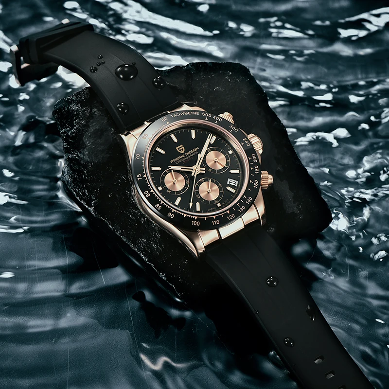 PAGANI DESIGN Quartz Watch Men 2021 Top Brand Automatic Date Wristwatch Stainless Steel Waterproof Chronograph Fashion Casual