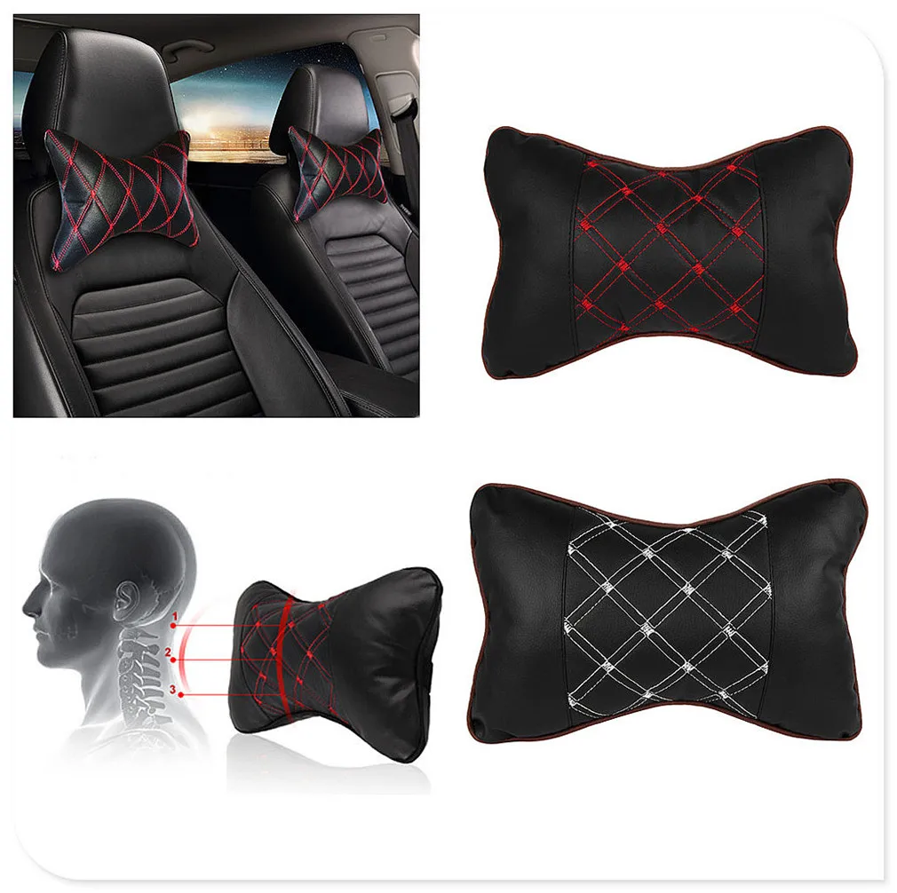 

Car Pillow Headrest Seat Head Neck Rest Cushion Pad for Peugeot 206 307 406 407 207 208 308 508 2008 3008 4008