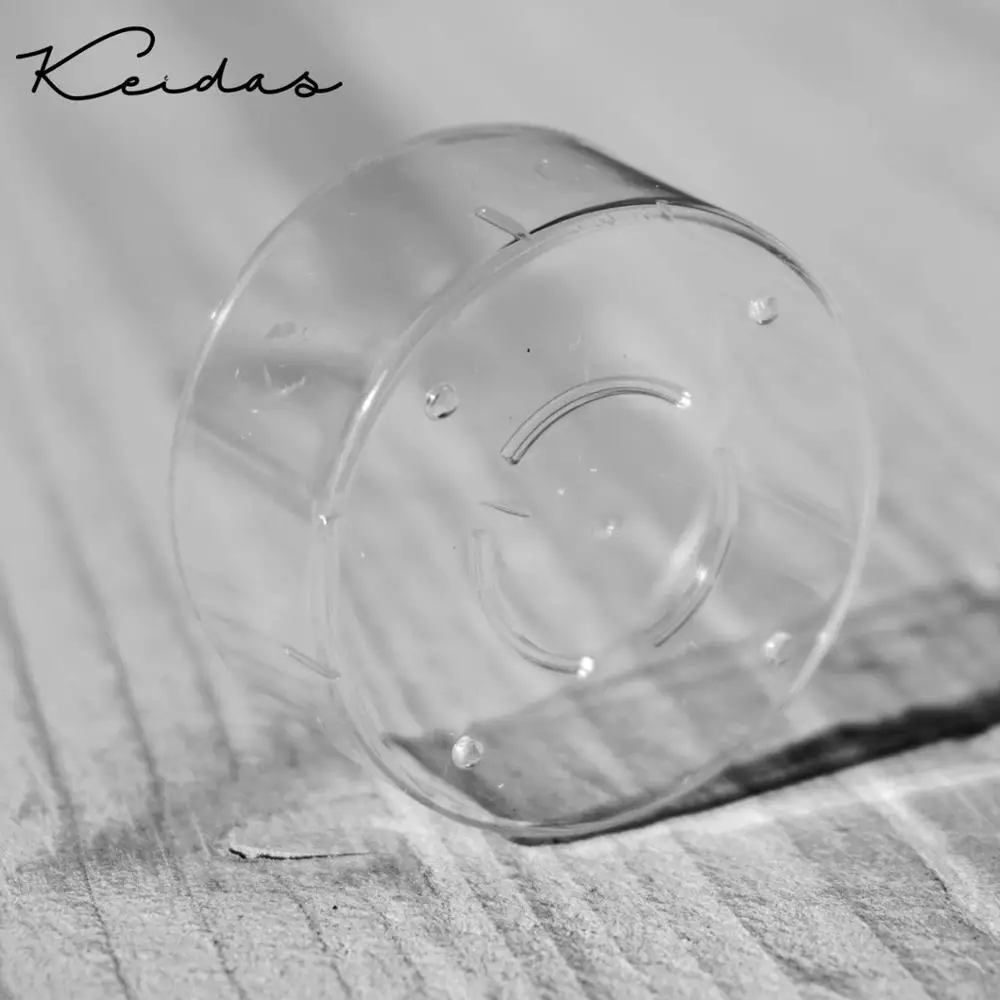 High Transparent Round Shape Plastic Candle Containers for Home Decoration DIY Candle Making 50PCS