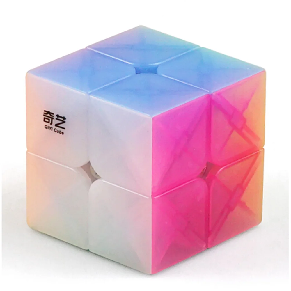 

IQ-Cubes QiYi QiDi S 2x2 Jelly Cube high speed Cube Puzzle Magic Professional Learning&Educational Cubos magicos Kid Toys