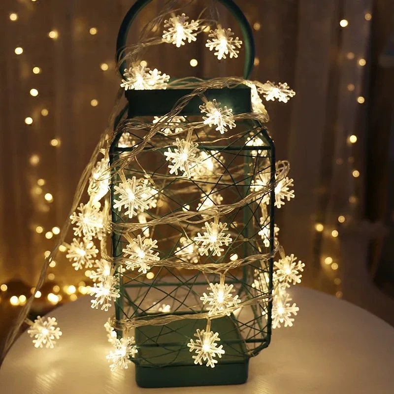 

Christmas Decoration for Home 10m 100led Snowflake Light Strings Christmas Tree Decoration New Year Christmas Ornament Navidad