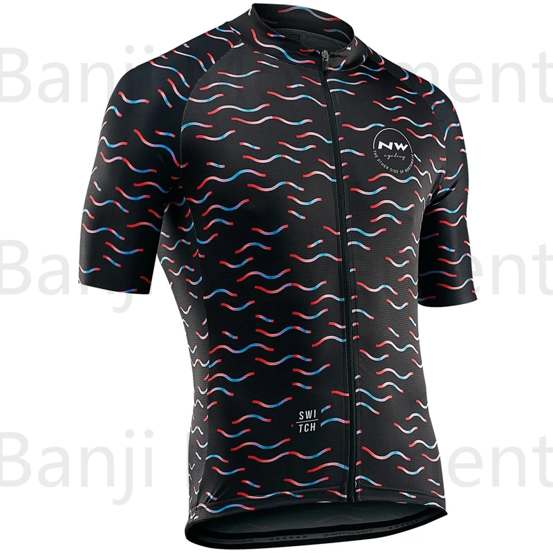 NW Red 2020, набор из Джерси для велоспорта, мужские летние топы с коротким рукавом, дышащая одежда для велоспорта, нагрудник, шорты для спорта