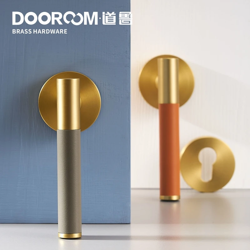 Дверной рычаг Dooroom из латуни современный светильник роскошный разноцветный для