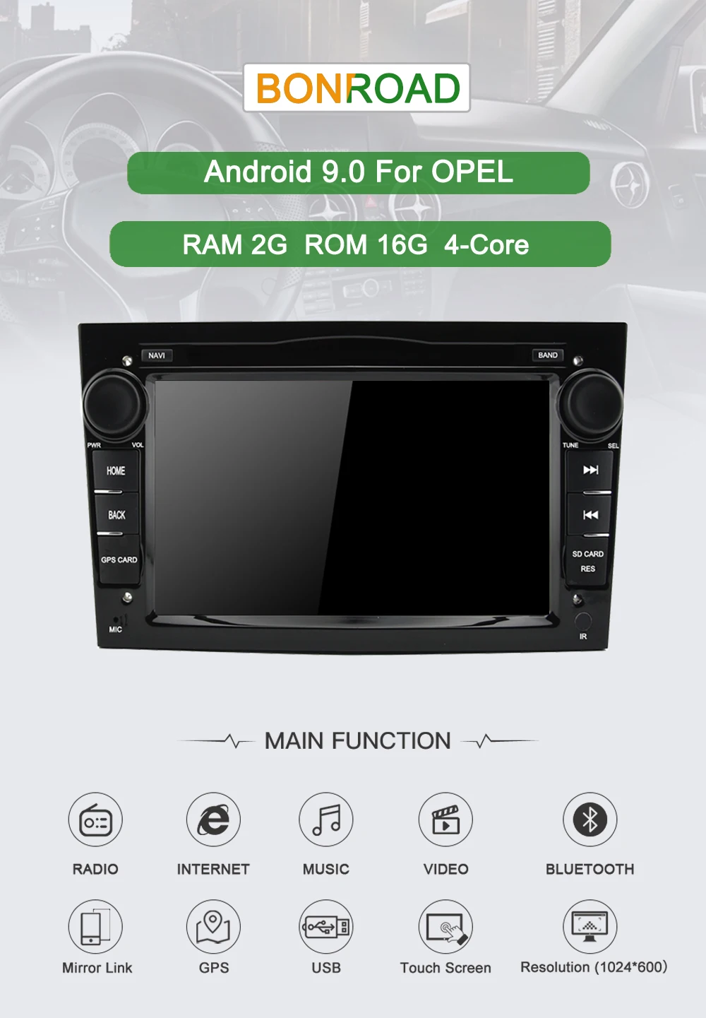 Android 9,0 автомобильный DVD gps навигатор мультимедийный плеер Радио Видео Автомобильные аксессуары для Opel Универсальный Astra Antara Zafira Corsa