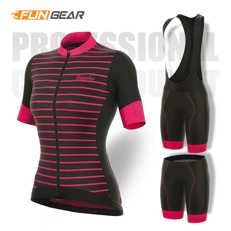 Женская одежда для шоссейного велосипеда Pro комплект Джерси с коротким рукавом