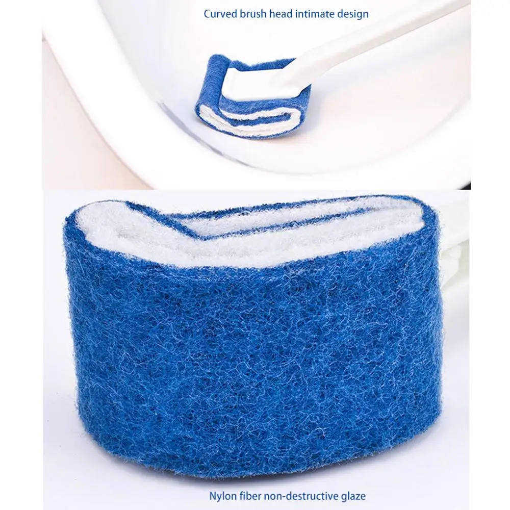 

Toilet Brush Curved Toilet Cleaner Brush for Bathroom Scrubber Brush Scratch-Free Anti-Splashing Deep Cleaning