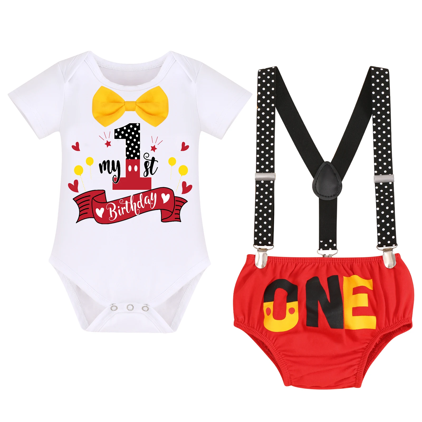 ToddlerBabyBoysClothesFor1stBirthdayPartyCakeSmashFloral