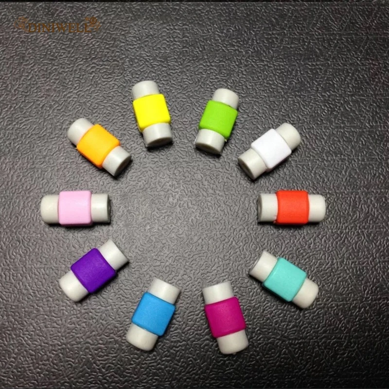 Силиконовый кабель USB протектор наушники провод шнур Защитная крышка данные