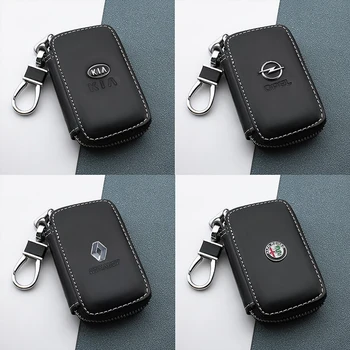 

Genuine Leather Key Wallet Men & Women Car Key Bag Multi Function Key Case Fashion For BMW MINI Volkswagen Audi Toyota Honda KIA