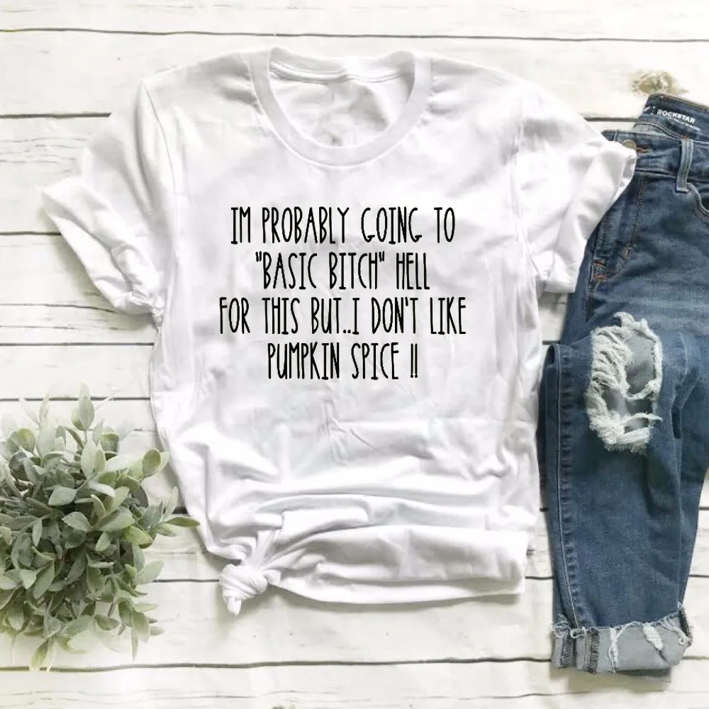 Basic Bitch T-Shirt Funny Tumblr Casual Celeb Slogan Unisex Gift Fashion Top