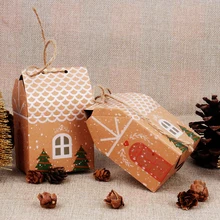 5 шт., рождественские украшения для дома, конфетные пакеты, пакет для печенья, подарочный пакет для выпечки, упаковка Xams, новогодний декор