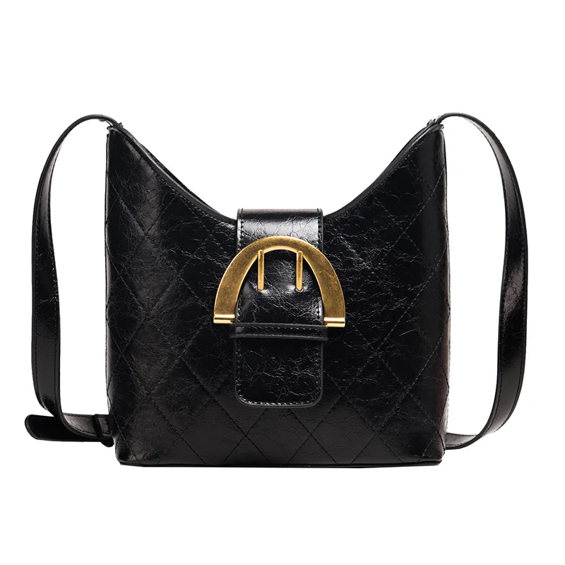

iVog New Arrival Everyday Female Small Crossbody Messenger Handbag Fashion gg Geometric Bucket Bags for Women 2019