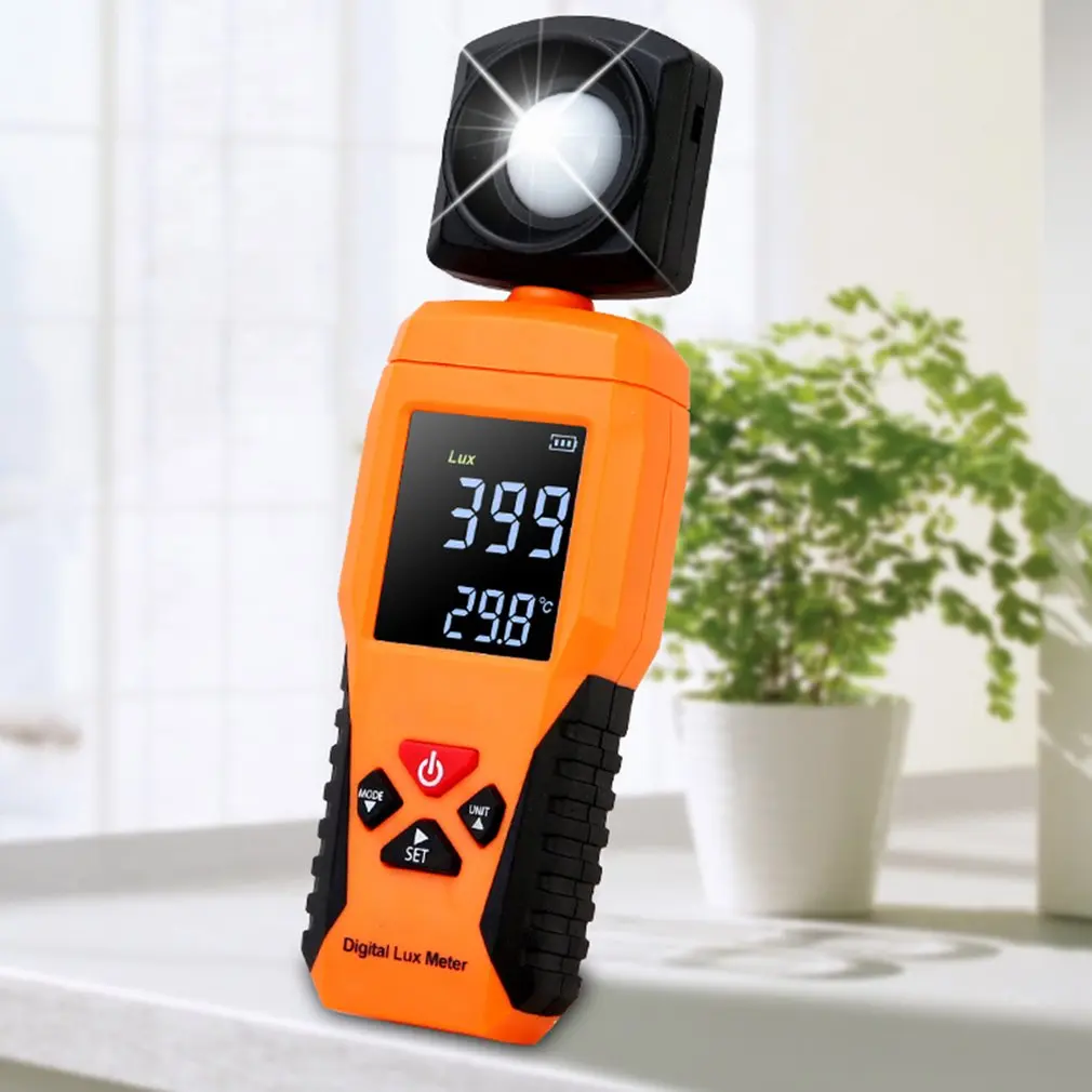 

Digital Luxmeter Light Meter Lux Meter Luminometer Photometer Lux/FC Temperature Tester Spectrometer Spectrophotometer