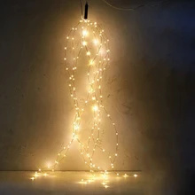 

AC110-220V 200-600 Led Vines light Copper Wire Branch Light Plug-In Christmas Fairy String Light DIY Wedding Party Garland Light