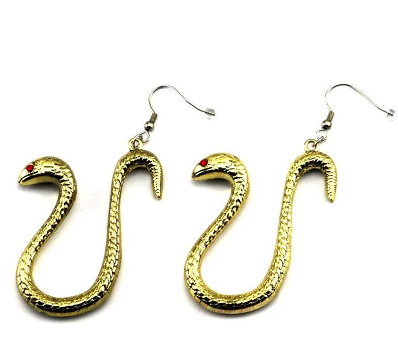 One-Piece-Boa-Hancock-earrings-cosplay-Accessory-Hancock-gold-color-metal-snake-ear-dropping-costumes (1) - 副本
