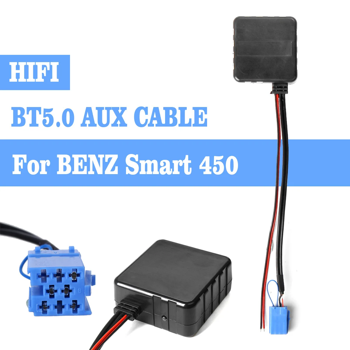 Автомобильный модуль bluetooth AUX кабель аудио музыка беспроводной Hi-Fi стерео радио адаптер для Mercedes для BENZ Smart 450