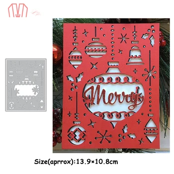 

Mai Christmas Pendant Cover Plate Metal Cutting Dies Stencils for DIY Scrapbooking photo album Decorative Embossing Paper Cards
