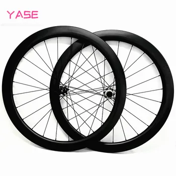 

700c bicycle wheel 100x12 142x12mm Powerway CT31 straight pull Central lock carbon wheels tubeless 50x26mm carbon disc wheel