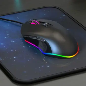 

Wired Gaming Mouse Programmable Professional Gamer Computer Mouse LED Light