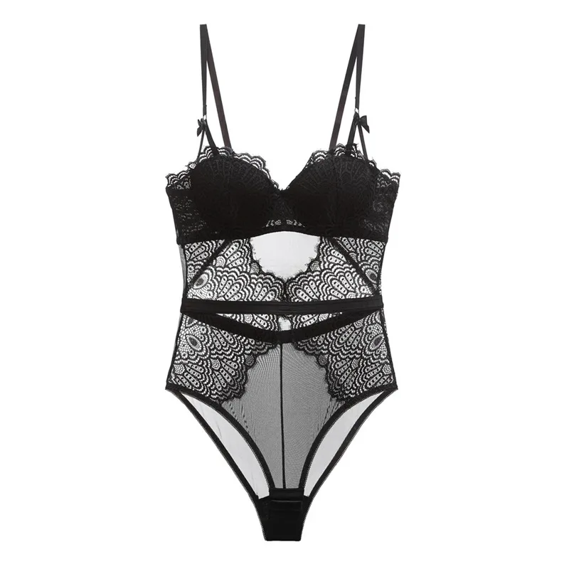 Lace Push Up Teddies with Cup Sexy Teddies Lingerie With Steel Stones ...