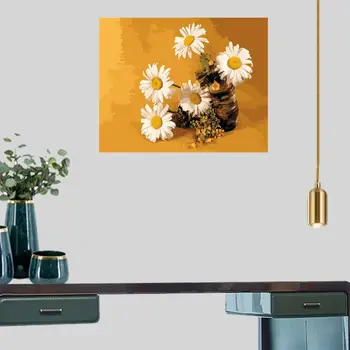 

Paint by Numbers Kits Canvas DIY Home Decoration for Adults Without Frame 16 x 20 inch-Oil Painting Chrysanthemum
