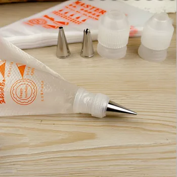 

100pcs Disposable Piping Bag Icing Fondant Cake Cream Decorating Pastry Tip Tool