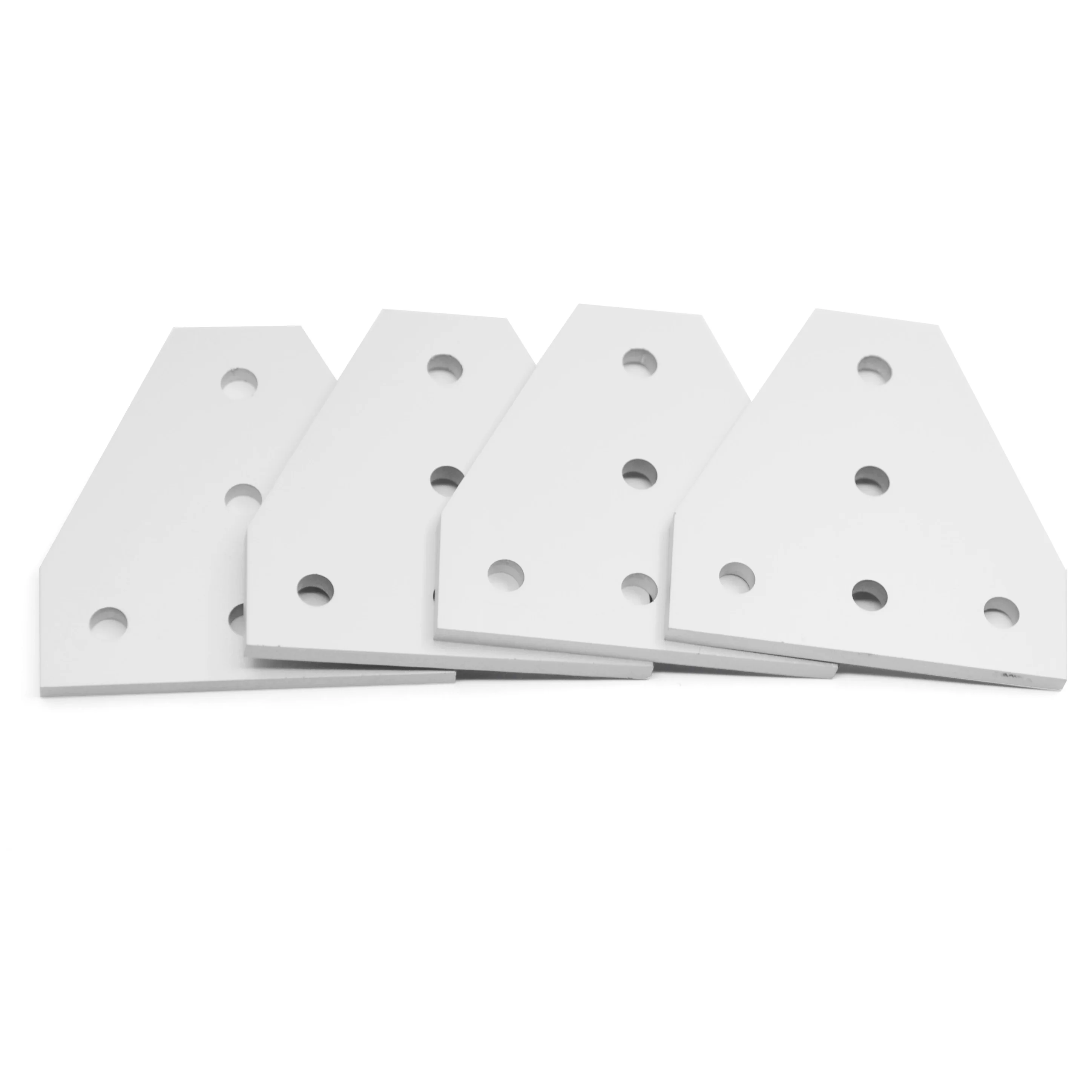 

4PCS Corner Bracket Plate Surface Anodic Oxidation Silver T-Model 5-Hole Outside Joining Plate for 2020 Series Aluminum Profile