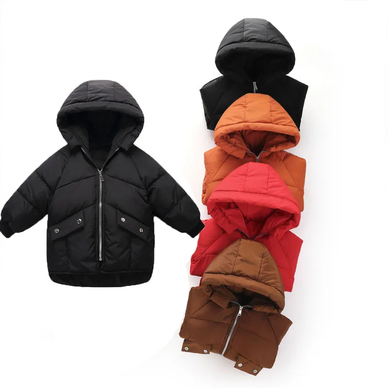 Online Abrigo de invierno para niños y niñas chaquetas de invierno para bebés abrigo de invierno grueso para niños Abrigo con capucha