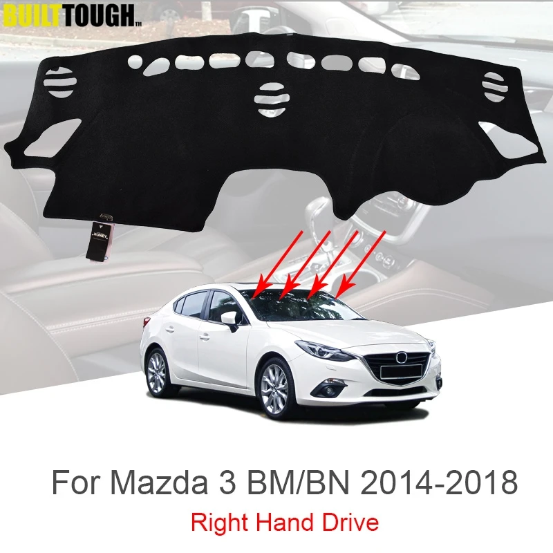 Xukey Fit For Mazda 3 BM Axela 2014 2015 2016 2017 2018 Dashmat Dash Mat Dashboard Cover Pad Sun Shade Board Carpet | Автомобили и