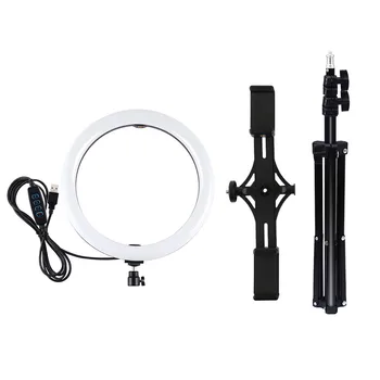 

Ring Light 11.8 Inch Dimmable RGB Ring Light with Phone Clamp for Makeup Video Mobile Phone accessories ring light adjustable