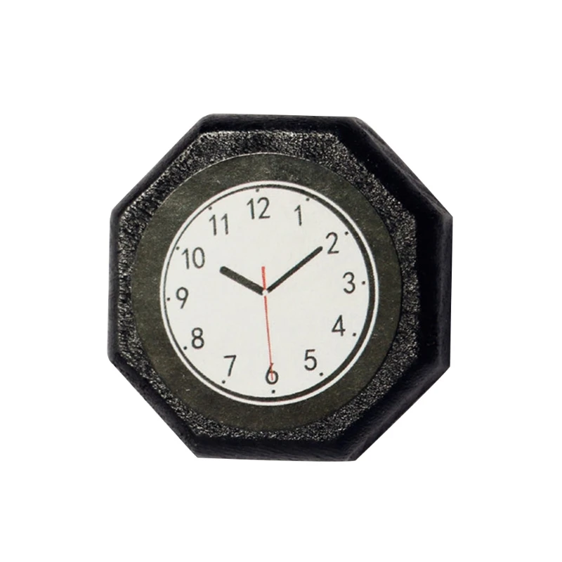 11XE 1/12 Classic Miniature Wall Clock Dollhouse Furniture Realistic Furnishing Model Girl Toy Interactive DIY Kit |