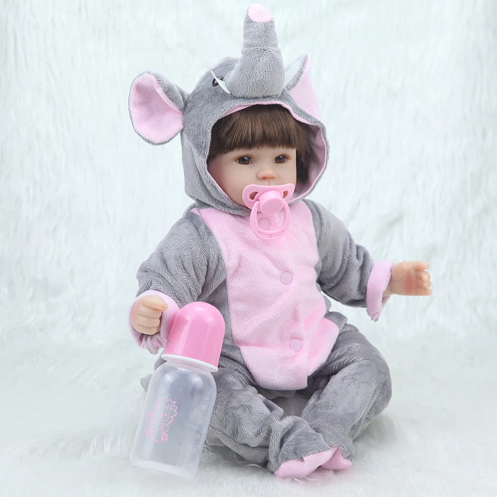 Bebe Reborn Baby Doll Силиконовые 42 см интерактивные Куклы Мягкие куклы реалистичные